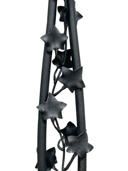 Spanish Revival Wrought Iron Lamp with Mica Shade #2539