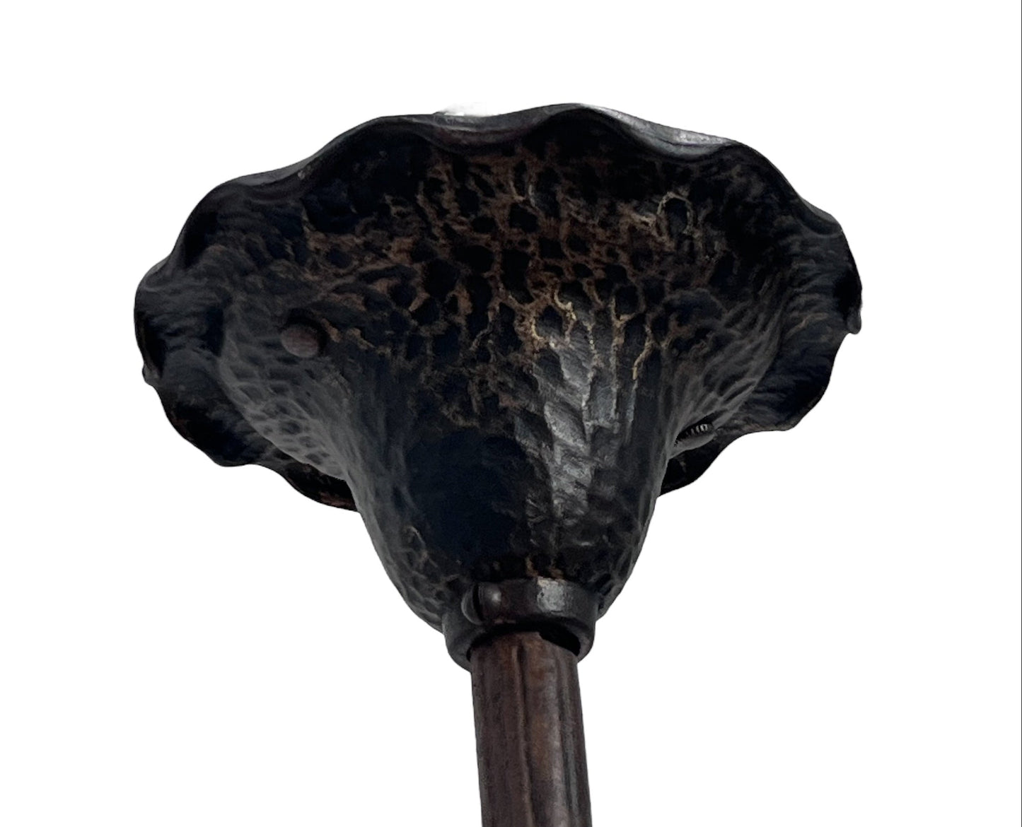 Frankelite 5 light Chandelier from the 1930s with Amber Glass Shades and Original Finish #2572