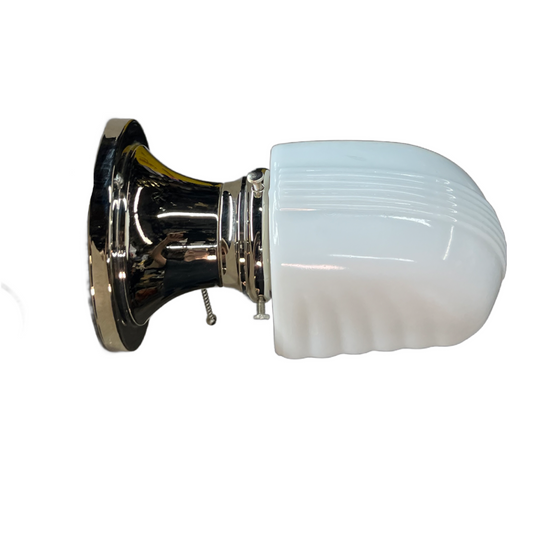 Deco Bath Sconce in Polished Nickel with Pullchain Switch #2525