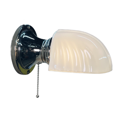 Deco Bath Sconce in Polished Nickel with Pullchain Switch #2525