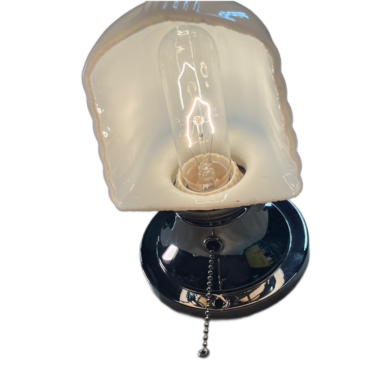 Deco Bath Sconce in Polished Nickel with Pullchain Switch #2525