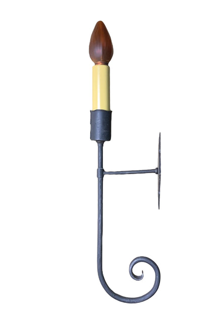 Single Spanish Revival Wrought Iron Sconce #2540