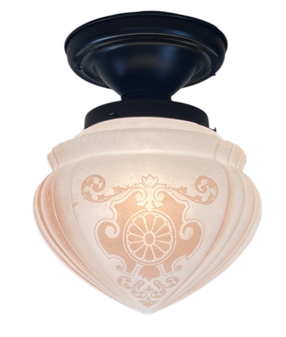 Ceiling Globe with Art Nouveau Design #2593