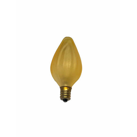 15w Candelabra Base E12 F10 Painted Flame Bulb