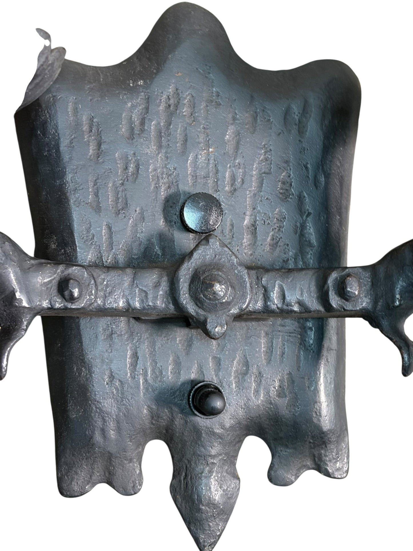 Eight Spanish Revival Wrought Iron Wall Sconces Sold by the Pair #2602