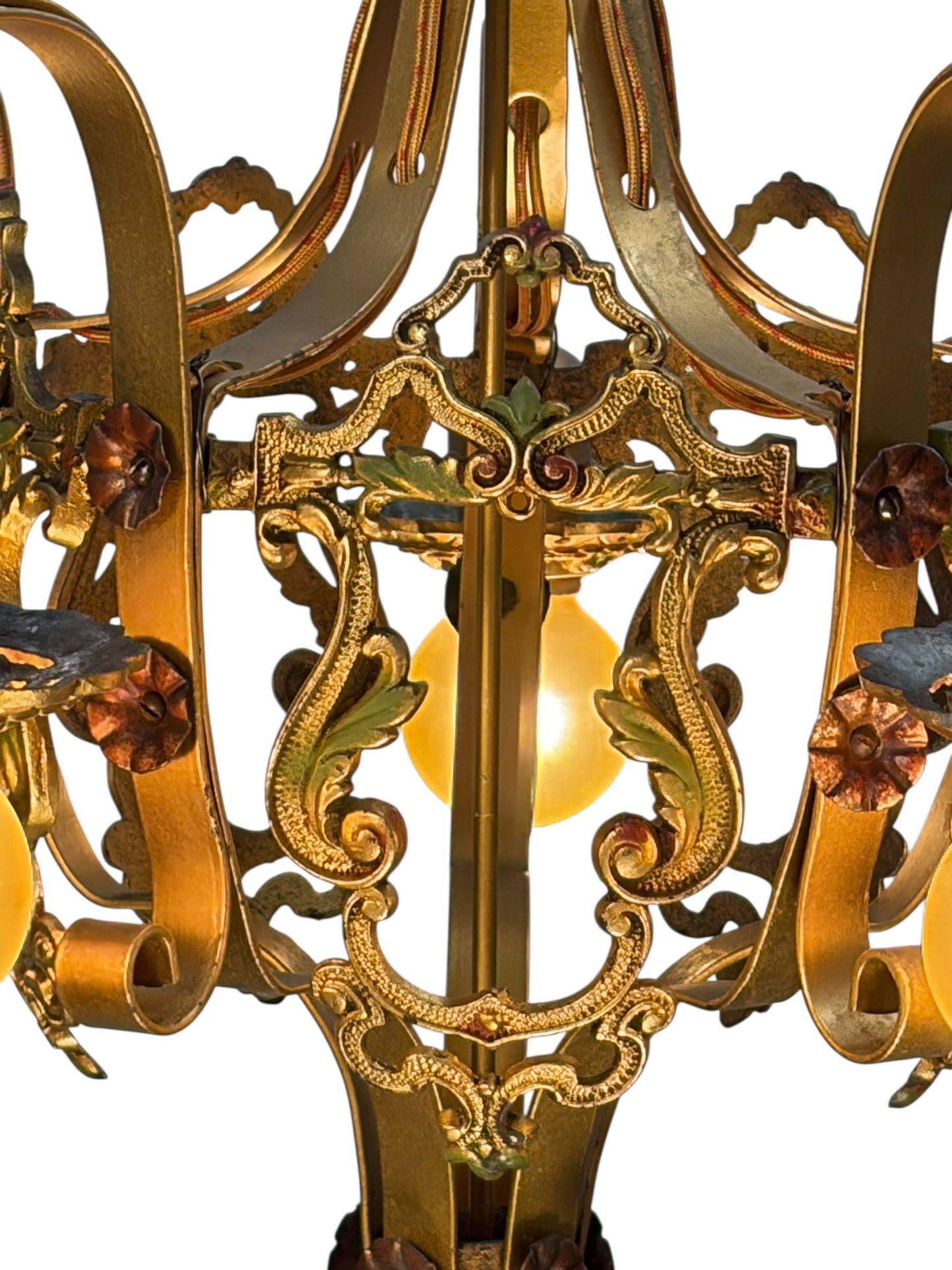 Shorter Ceiling 5 Light Aztec Gold with Original Finish #2606