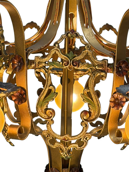 Shorter Ceiling 5 Light Aztec Gold with Original Finish #2606