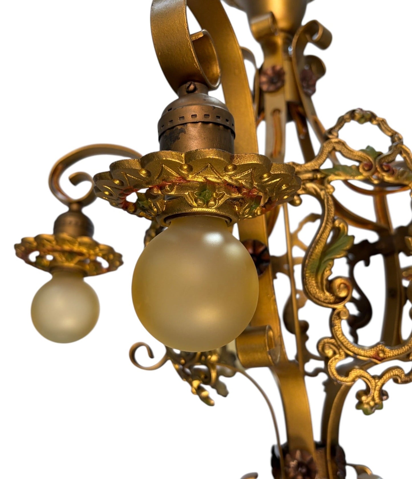 Shorter Ceiling 5 Light Aztec Gold with Original Finish #2606