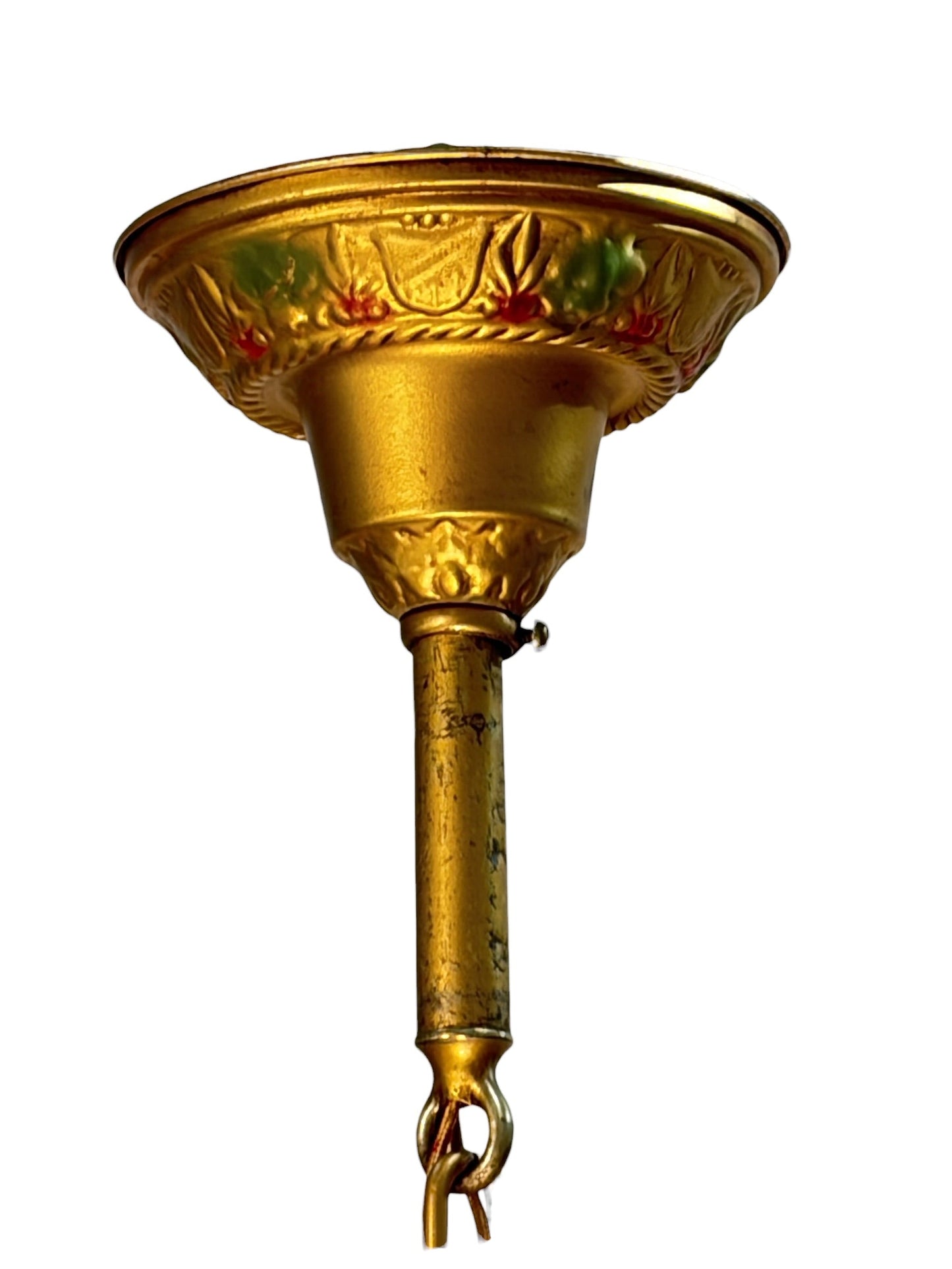 Chain Drop Aztec Gold Chandelier with Original Finish #2607