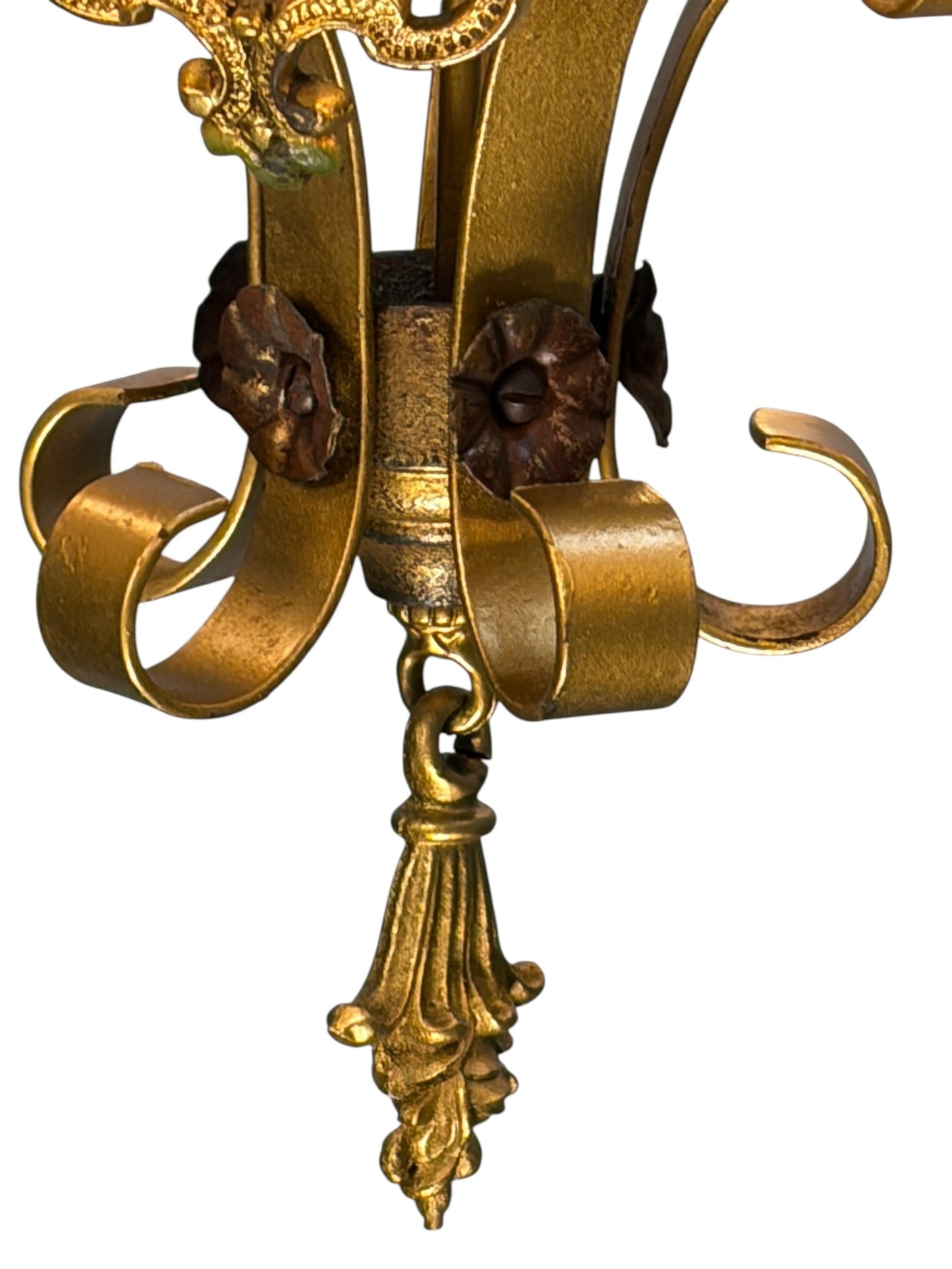 Shorter Ceiling 5 Light Aztec Gold with Original Finish #2606