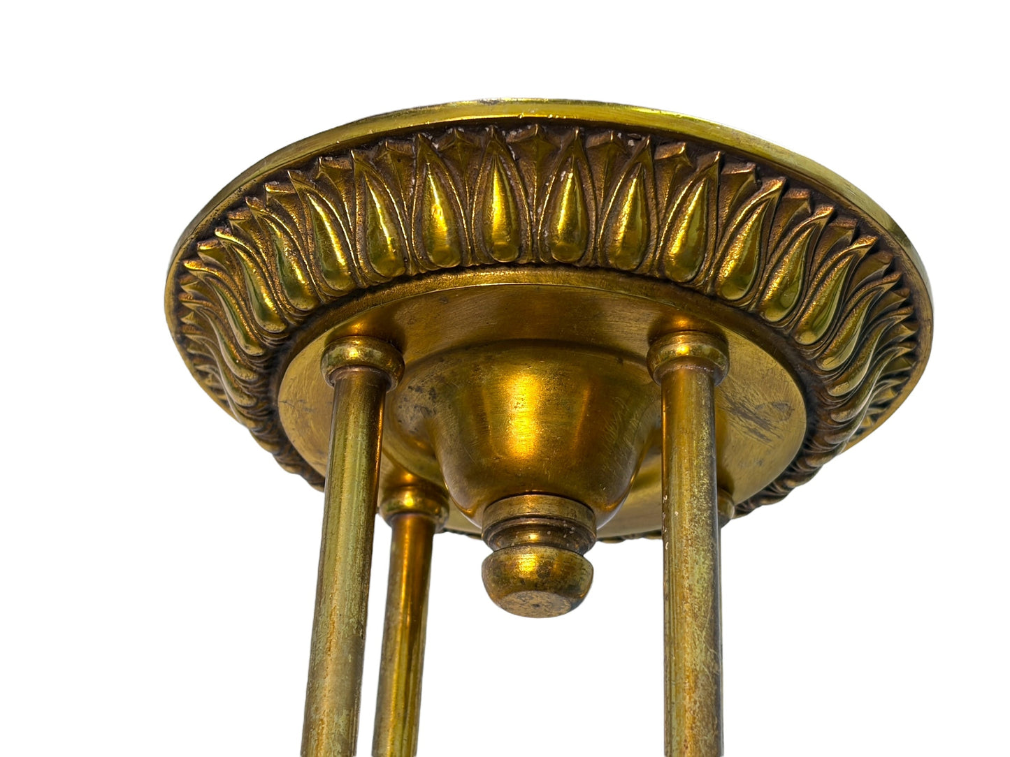 1928 Lightolier Semi-Flush "Dinolier" Chandelier #2614