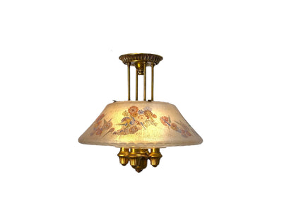 1928 Lightolier Semi-Flush "Dinolier" Chandelier #2614