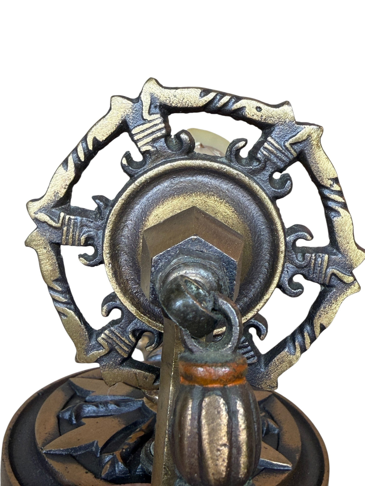 Cast Bronze Art Deco Wall Sconces from the 1920s with Original Finish #2629