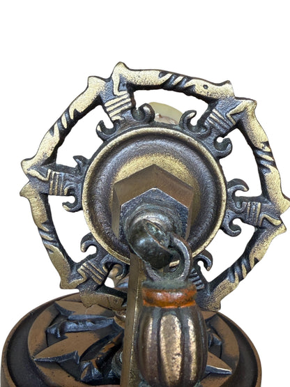 Cast Bronze Art Deco Wall Sconces from the 1920s with Original Finish #2629