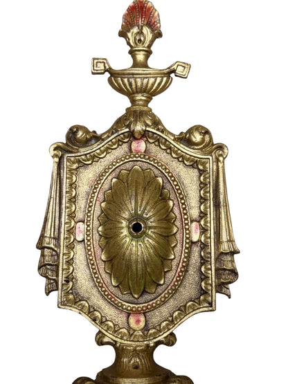 Cast Brass Wall Sconces with Shabby Paint #2634