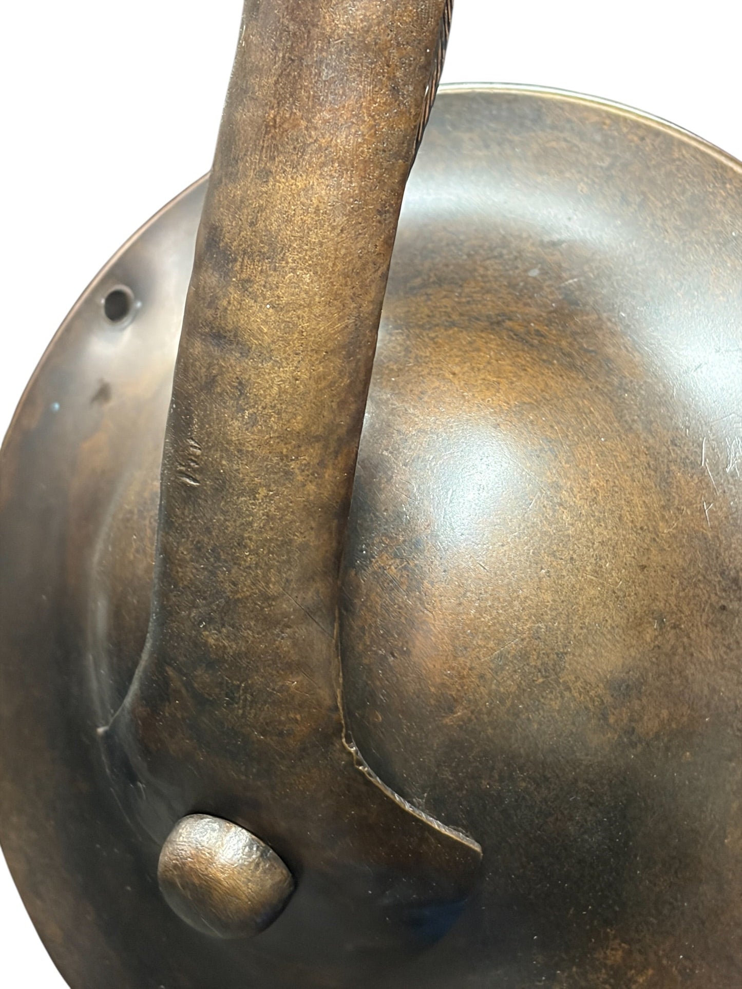 Hammered Exposed Bulb Arts and Crafts Wall Sconce in Patinated Bronze #2653