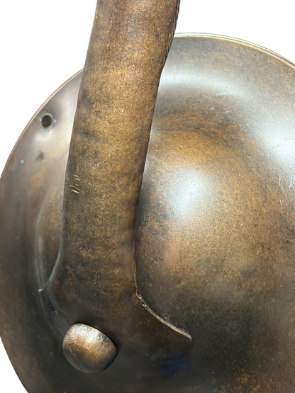 Hammered Exposed Bulb Arts and Crafts Wall Sconce in Patinated Bronze #2653