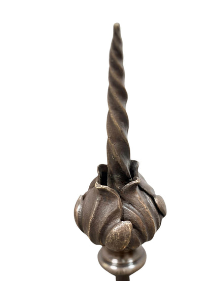 Spectacular Diminutive Size Cast Bronze Davenport Accent Floor Lamps Flying Dragons with Twisted Tails Newly Cleaned Restored Rewired