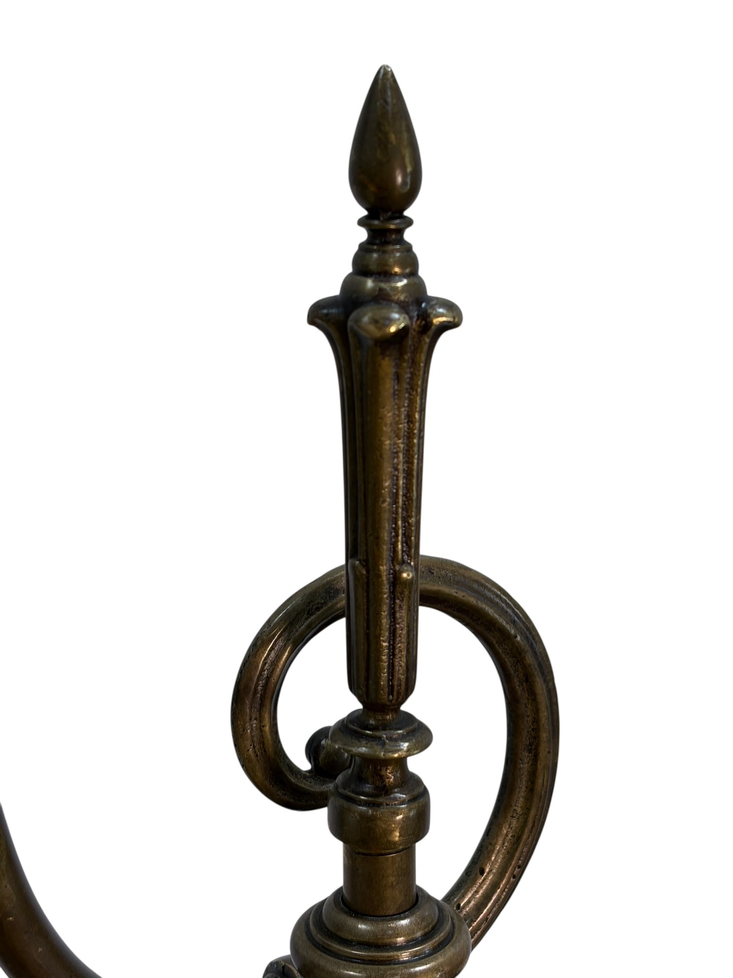 Floor Lamp with Adjustable Height and Glass Shade #2603