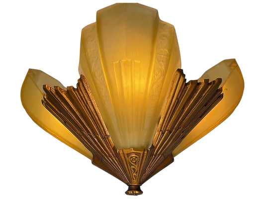 Slip Shade Chandelier Light Fixture