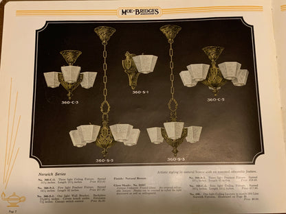 Tudor Revival Chandelier from the 1930s