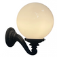 1910s Wall-mounted light fixture with a round glass shade