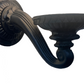 1910s Wall-mounted light fixture with a round glass shade