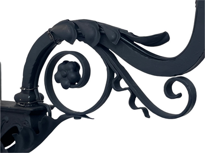 Black 1920s Spanish Revival Wall Bracket Sconce