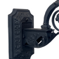 Black 1920s Spanish Revival Wall Bracket Sconce