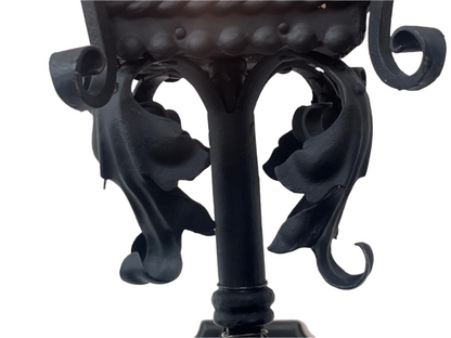 Black 1920s Spanish Revival Wall Bracket Sconce