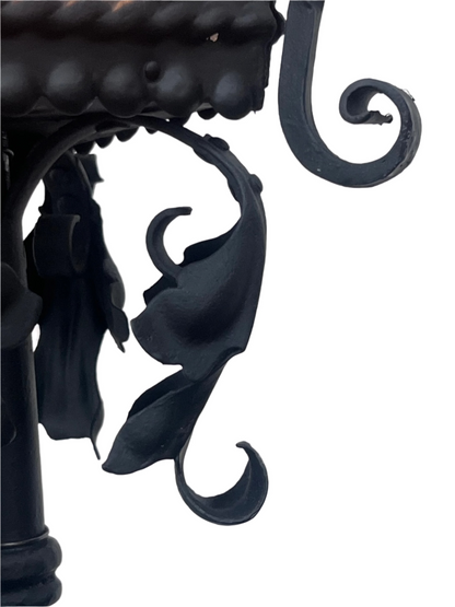 Black 1920s Spanish Revival Wall Bracket Sconce