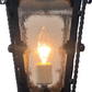Black 1920s Spanish Revival Wall Bracket Sconce