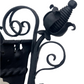 Black 1920s Spanish Revival Wall Bracket Sconce