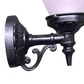 Vintage Cast Iron Outdoor Light with Ice  Cream Shade