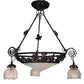 1920s French Art Deco Chandelier with Bunches of Grapes #2554