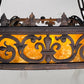 Cast Wrought Iron Spanish Revival  Chandelier with Mica Panels #2557