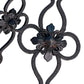 Cast Wrought Iron Spanish Revival  Chandelier with Mica Panels #2557