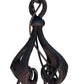 Cast Wrought Iron Spanish Revival  Chandelier with Mica Panels #2557