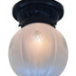 Outdoor Ceiling light with Wheel Cut Shade #2561