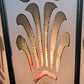 Pair Large 1920s Polychrome Art Deco Wall Sconces #2562