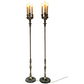 Beautiful Pair of 1920s Floor Lamps in Original Silver Finish #2422