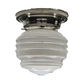 One of Two 1940s or 1950s Semi Flush Ceiling Fixture #2413