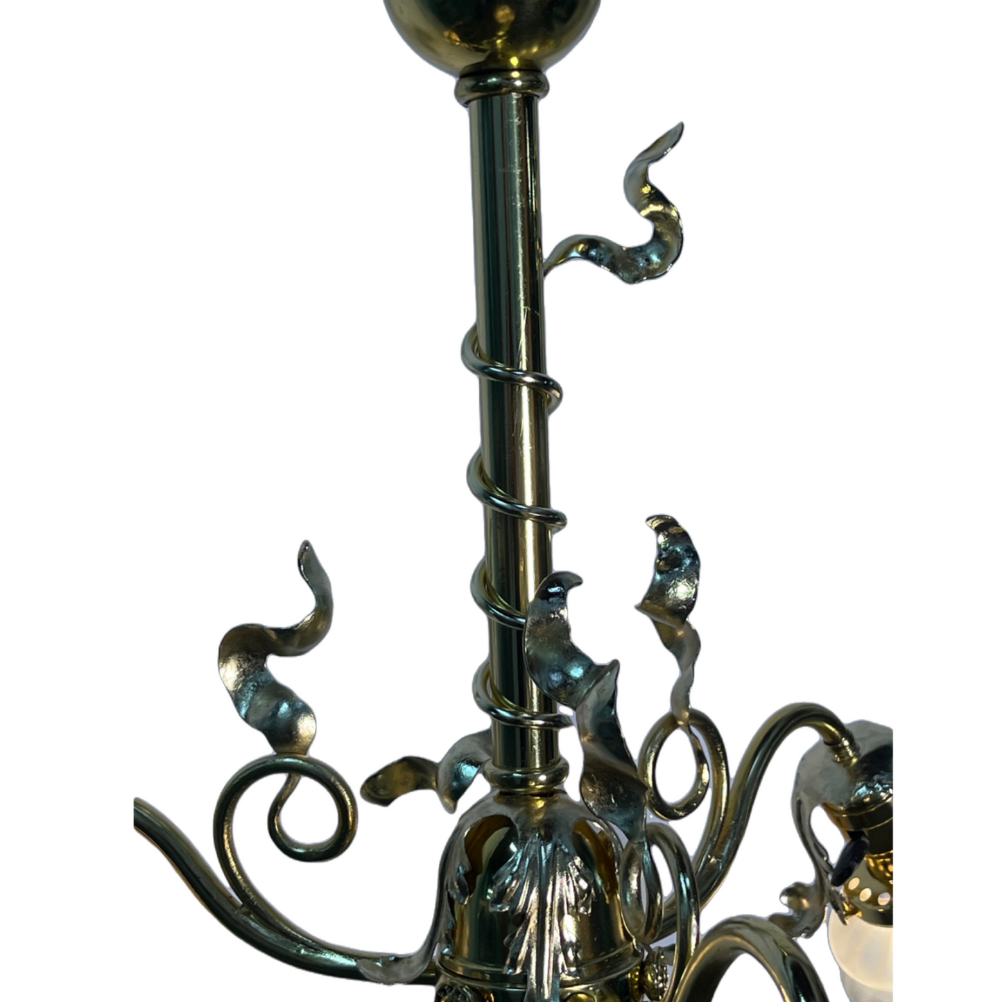 Art Nouveau three light chandelier