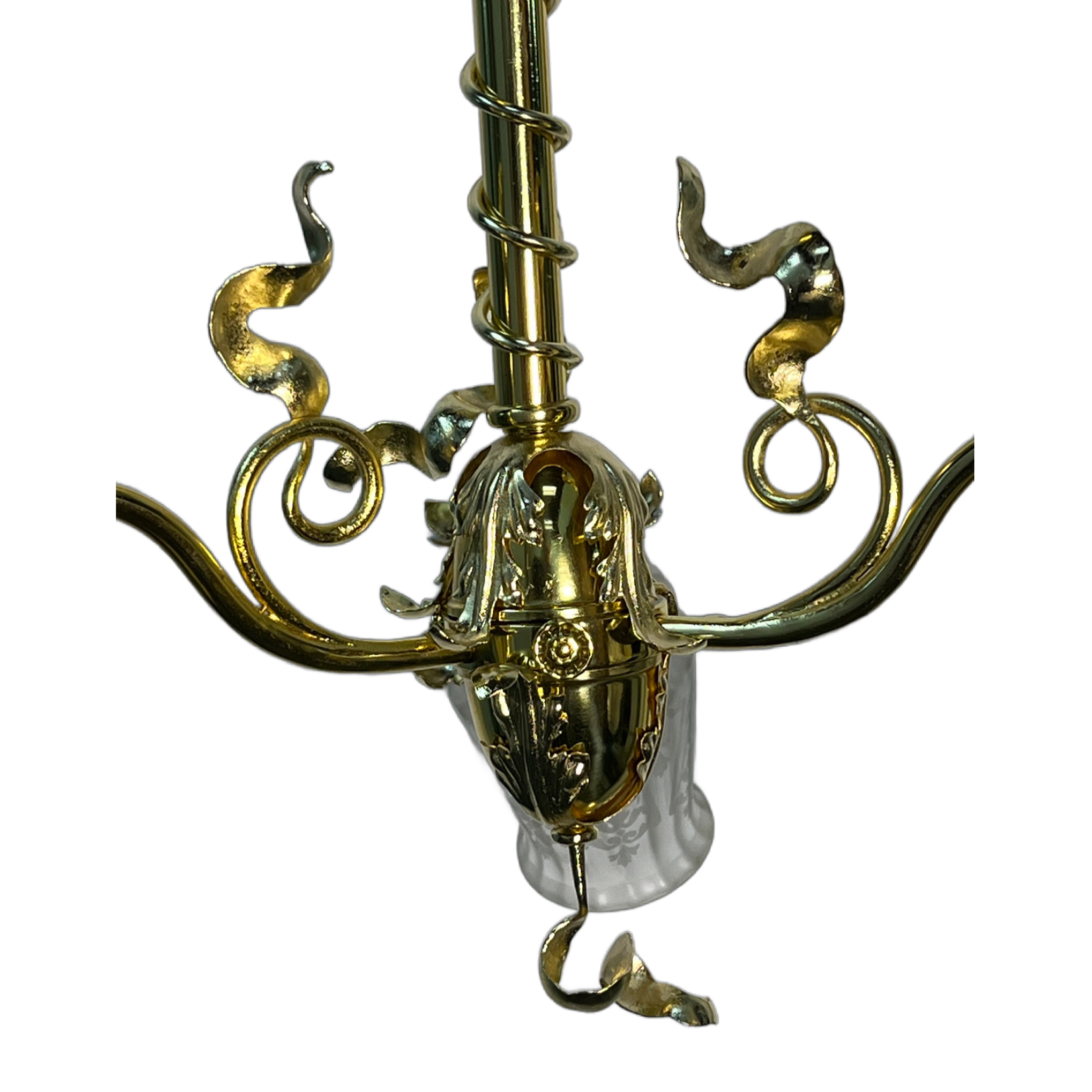 Art Nouveau three light chandelier