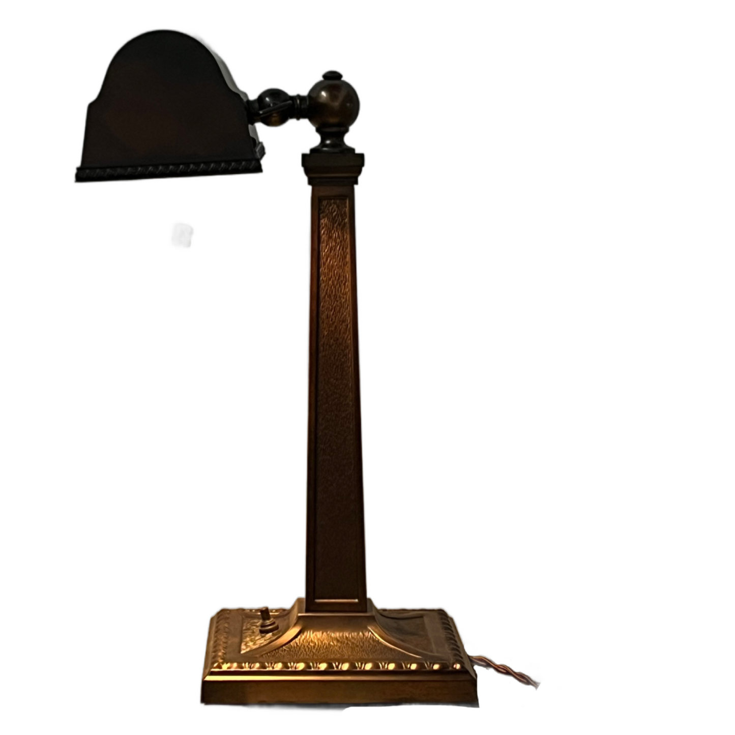 1910s Banker's Desk Lamp with Original Finish #2513