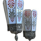 Pair Large 1920s Polychrome Art Deco Wall Sconces #2562