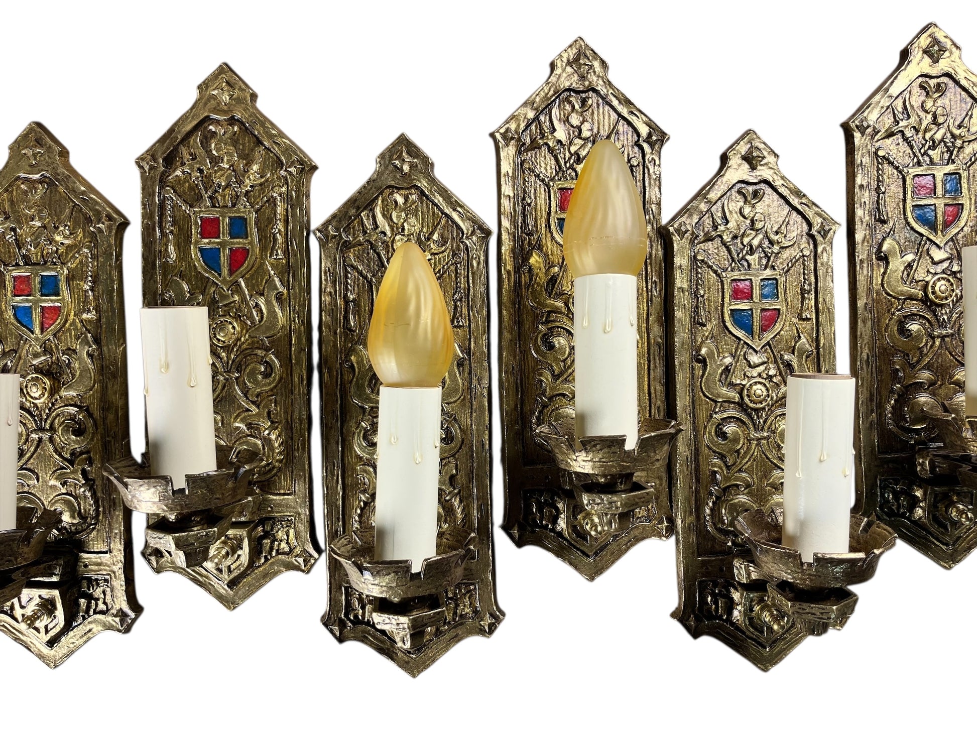 Antique Romantic Revival Wall Sconces