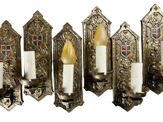 Antique Romantic Revival Wall Sconces