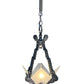 Silver Art Deco Hallway or Foyer Light with Original Finish #2556