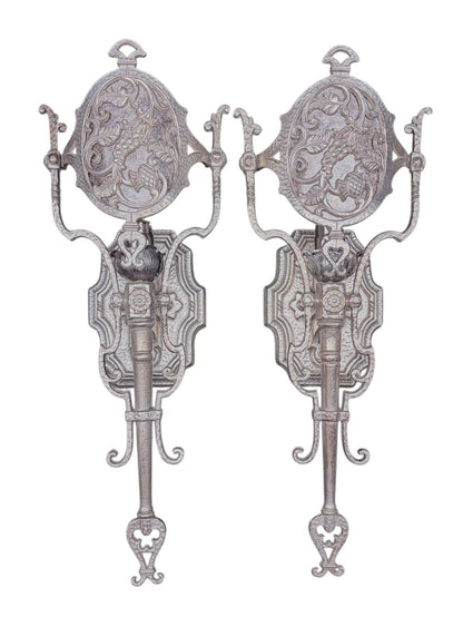Spanish Revival Wall Sconces with Mica Inserts